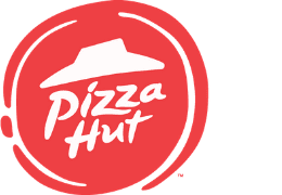 Pizza Hut logo in red circle