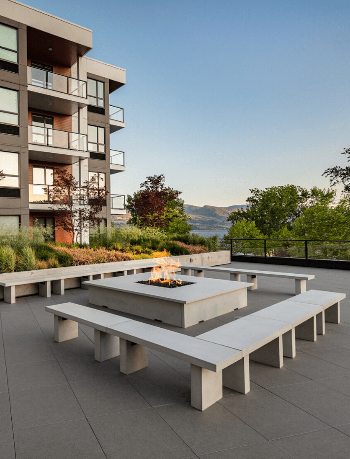 Amenity Deck at Kelowna Lakefront vacation rental The Shore
