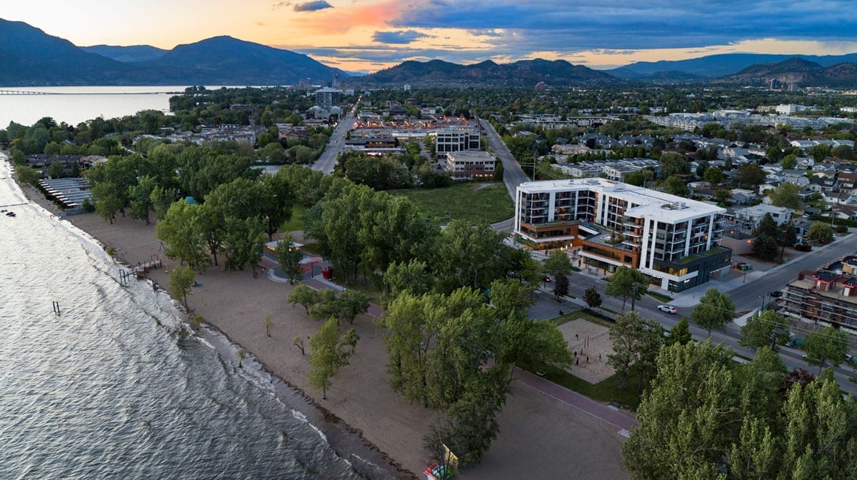 The Shore Exterior view with Kelowna city and landscape
