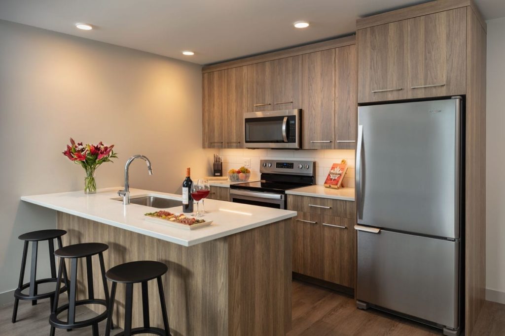 Kitchen in Kelowna Vacation Rental at The Shore 2 Bedroom Suite